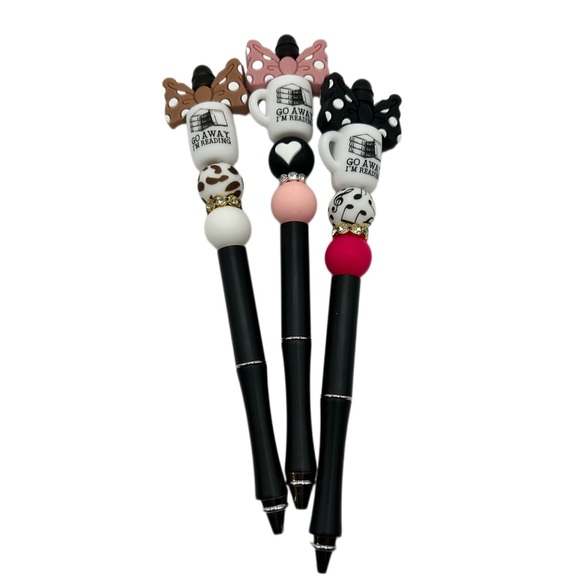 Go Away I’m Reading Beaded Pen - Picture 2 of 3